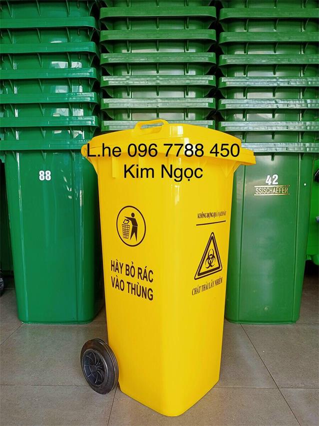 thùng rác công cộng, thùng rác 120 lít, thùng rác môi trường, thùng rác nhựa 660 lít,