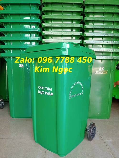 thùng rác gia đình 120 lít, thùng rác nhựa 240 lít, thùng rác 240 lít xanh lá, thùng rác nhựa giá rẻ, giá thùng rác 240 lít,