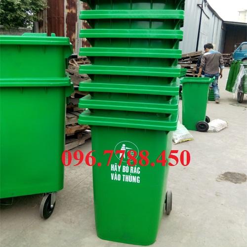 thùng rác công cộng, thùng rác 120 lít, thùng rác môi trường, thùng rác nhựa 660 lít,